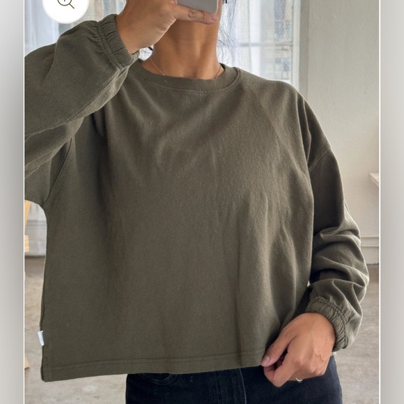 Le Bon Shoppe Naturalle Tee Sz L Organic Cotton Ballon Sleeves South Korea - Picture 16 of 16